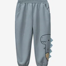StyleCast Boys Grey Easy Wash Conversational Printed High Rise Joggers-picture-13