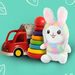 Ultra Kids Colourful Smiling Bunny Soft Toys and Dolls-18