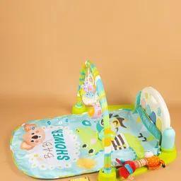 Baby Moo White & Blue I Love Animals Piano Activity Gym-50