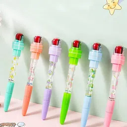 MUREN 5 In 1 Multi-function Blue Pen With Light Bubbler with Stamp Cute Seal Roller Stamp-image-52