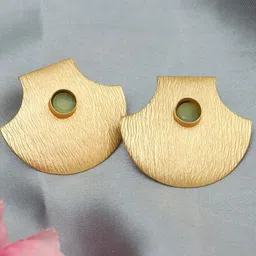 Ozanoo Gold Plated Geometric Studs Earrings-image-55
