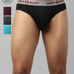 DIXCY SCOTT MAXIMUS Men Pack Of 3 Anti-Microbial Finish Pure Cotton Brief-31