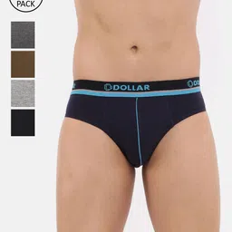 Dollar Bigboss Men Solid Pack of 5 Super Combed Cotton Brief-picture-12