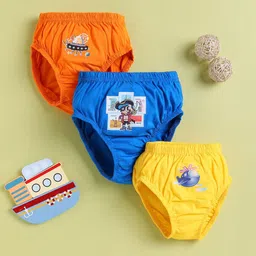 Redden Boys Pack of 3 Pure Cotton Mid-Rise Basic Briefs R-BB-101D-PK3-image-67