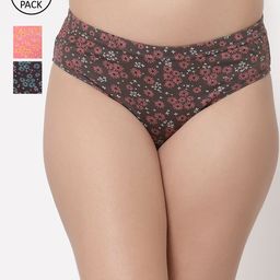 Floret Women Pack Of 2 Assorted Basic Briefs-picture-4