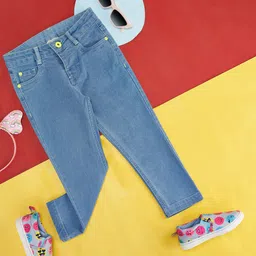 Pantaloons Junior Girls Mid-Rise Highly Distressed Jeans-picture-7