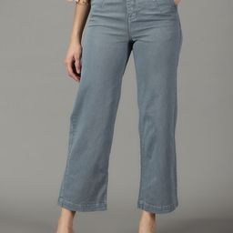SHOWOFF Women Wide Leg High-Rise Cotton Jeans-picture-44