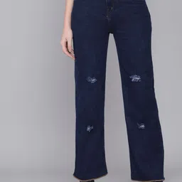Kotty Women Blue High-Rise Mildly Distressed Jeans-image-79