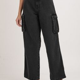 Bene Kleed Women Relaxed Fit High-Rise Clean Look Pure Cotton Cargo Jeans-image-88