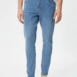 Koton Men Mid Rise Clean Look Light Shade Stretchable Jeans-image-98