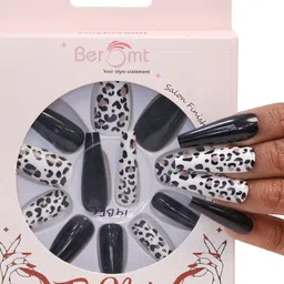 BEROMT 12-Pcs Animal Printed Salon Finish False Nail Tips Box - BFN1034-57
