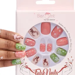 BEROMT 12-Pcs Animal Printed False Nails Box-30 gm-22
