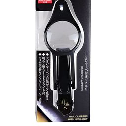 KAI Nail Clipper with Loupe Lens & LED Light - Black-44