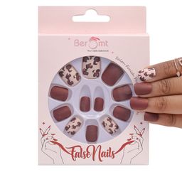 BEROMT 12-Pcs Animal Printed Salon Finish False Nail Tips Box - BFN1012-21