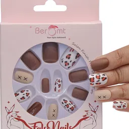 BEROMT 12-Pcs Animal Printed False Nails Box - 30 gm-39