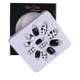 BEROMT 12-Pcs Animal Printed Salon Finish False Nail Tips Box - BFN1045-3