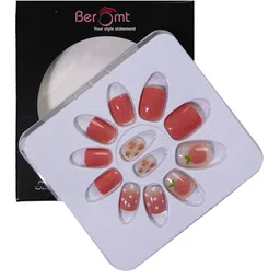 BEROMT 12 Pcs Long-Lasting Casual Salon Finish Press On Nails - Shade 705-1