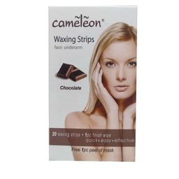 Cameleon Waxing Strips For Face & Underarm - Chocolate - 20 Pcs-image-37