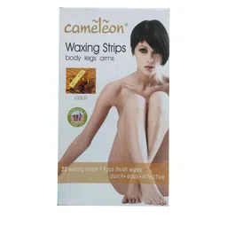 Cameleon Waxing Strips For Body Legs Arm- 20 Waxing Strips- Gold-image-89