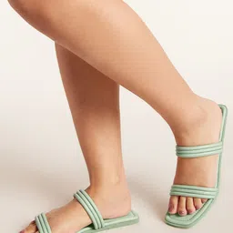 20Dresses Women Tubular Straps Square Open Toe Flats-image-89