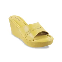 Metro Textured Open Toe Wedge Heels-13