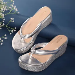 Truffle Collection Open Toe Wedge Heels-37