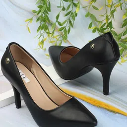 ELLE Pointed Toe Slim Heel Pumps-56