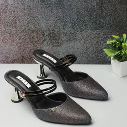 ELLE Embellished Kitten Heel Mules-42