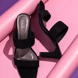 Inc 5 Textured Open Toe Block Heels-29