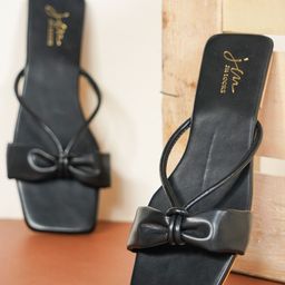 JM Looks Open Toe Flats With Bows-image-97