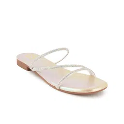 Bella Rosa Women Embellished Open Toe Flats-picture-30
