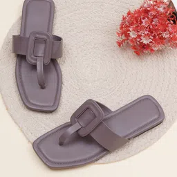 ELANBERG Women Embellished Open Toe Flats-image-49