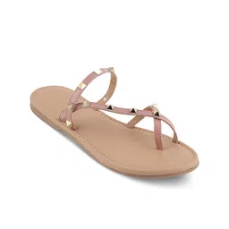 Tresmode Embellished One Toe Flats-65