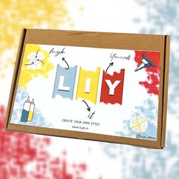 luyk Kids Navy Blue & Red Tie & Dye DIY Night Suit Set-19