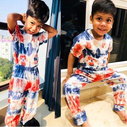 luyk Kids Tie & Dye DIY Night Suit Set-26