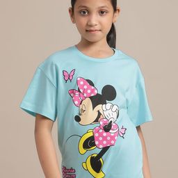 Kids Ville Girls Mickey & Friends Printed Relaxed-Fit T-Shirts-image-36