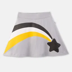 You Got Plan B Girls Graphic Printed Pure Cotton Skater Skirt With Inbuilt Shorties-image-40