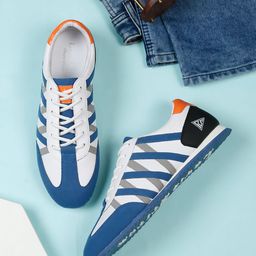 LOUIS STITCH Men Blue Casual Cross Strap Sneakers-image-54