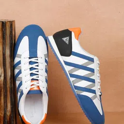 LOUIS STITCH Men's Casual Cross Strap Leather Sneakers-image-87
