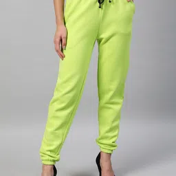 STREET 9 Women Fluorescent Green Skinny Fit Trousers-image-52