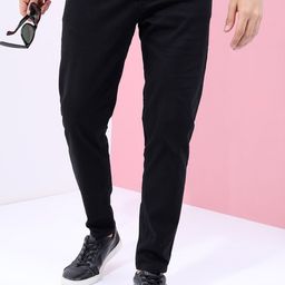 HIGHLANDER Men Black Tapered Fit Trousers-image-72
