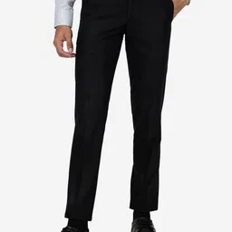 METAL Men Slim Fit Formal Trousers-image-33