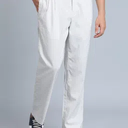 ONEMILE Men Striped Mid-Rise Trousers-image-14