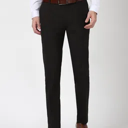 Peter England Men Slim Fit Trousers-picture-5