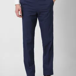 Peter England Men Slim Fit Mid-Rise Formal Trouser-image-75