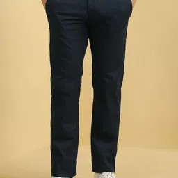 Allen Solly Men Cotton Slim Fit Mid-Rise Trousers-image-96