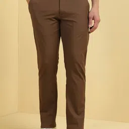 Allen Solly Men Mid-Rise Slim Fit Trousers-picture-23