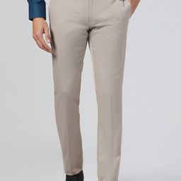 Blackberrys Men B-95 Slim Fit Mid-Rise Flat Front Trousers-picture-7