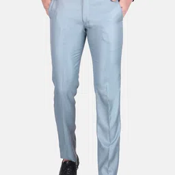 TrulyFeb Men Grey Slim Fit Trousers-picture-18
