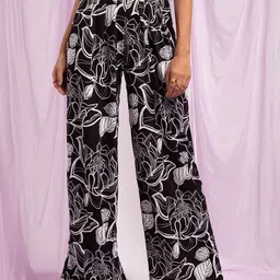 KENDALL & KYLIE Women Black Loose Fit Trousers-image-45